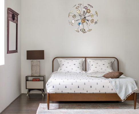 Giường Pop 1m8 Vải MADEIRA CEMENT