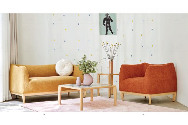 Sofa Ogami 2 Chỗ 1m4 (Vải VACT 10504)